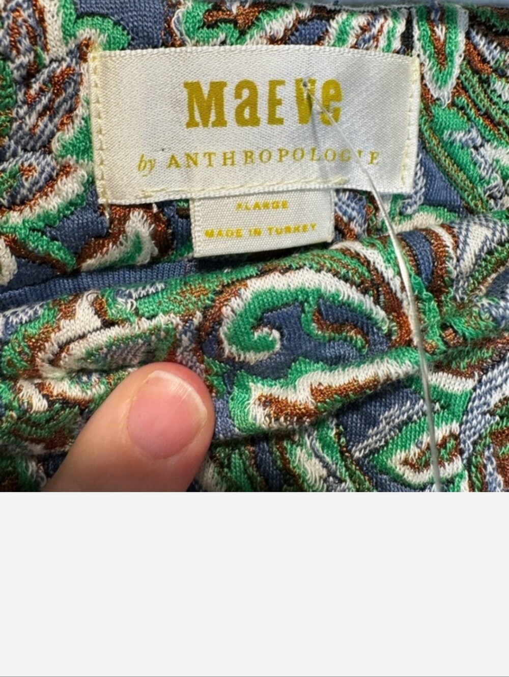 Maeve Green Paisley Sleeveless Shell and Skirt Set - Picture 15 of 15